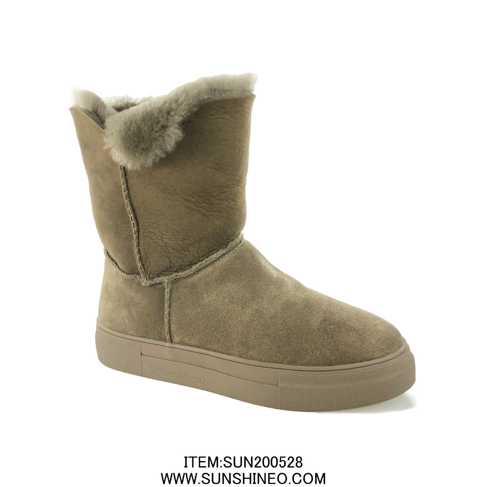 SUN200529 leather winter fur boot - Sunshineo shoe factory