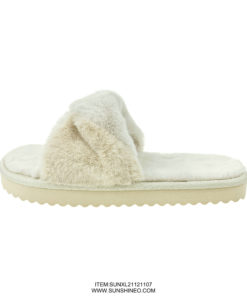 SUNXL21121107 fur flip flop sandals winter slippers