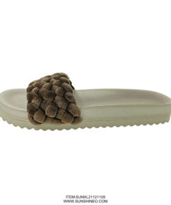 SUNXL21121109 fur flip flop sandals winter slippers