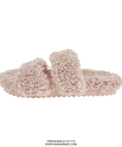 SUNXL21121113 fur flip flop sandals winter slippers