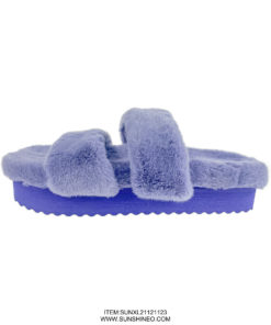SUNXL21121123 fur flip flop sandals winter slippers