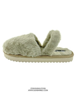 SUNXLFF039 fur flip flop sandals winter slippers