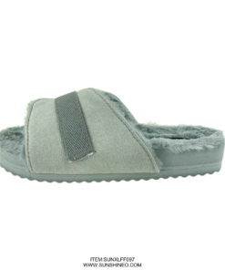 SUNXLFF097 fur flip flop sandals winter slippers
