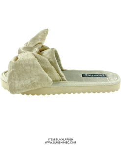 SUNXLFF099 fur flip flop sandals winter slippers