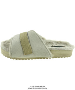 SUNXLFF111 fur flip flop sandals winter slippers
