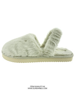 SUNXLFF149 fur flip flop sandals winter slippers