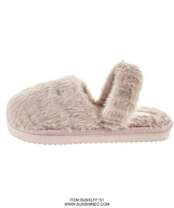 SUNXLFF151 fur flip flop sandals winter slippers