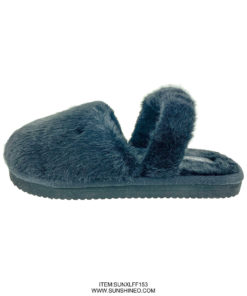 SUNXLFF153 fur flip flop sandals winter slippers