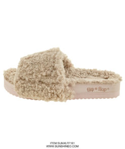 SUNXLFF161 fur flip flop sandals winter slippers