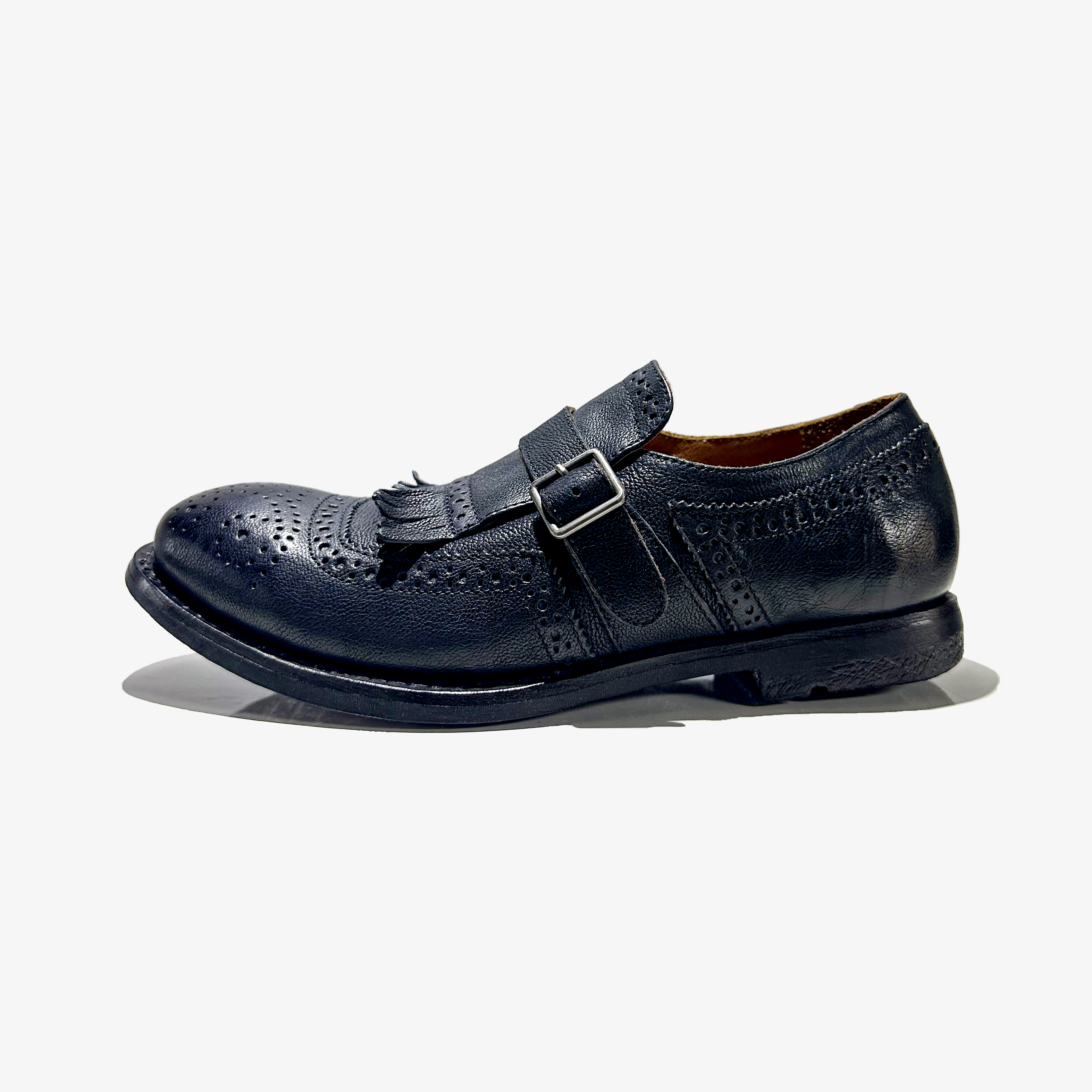 SSX2532103 Washed Leather Shoes