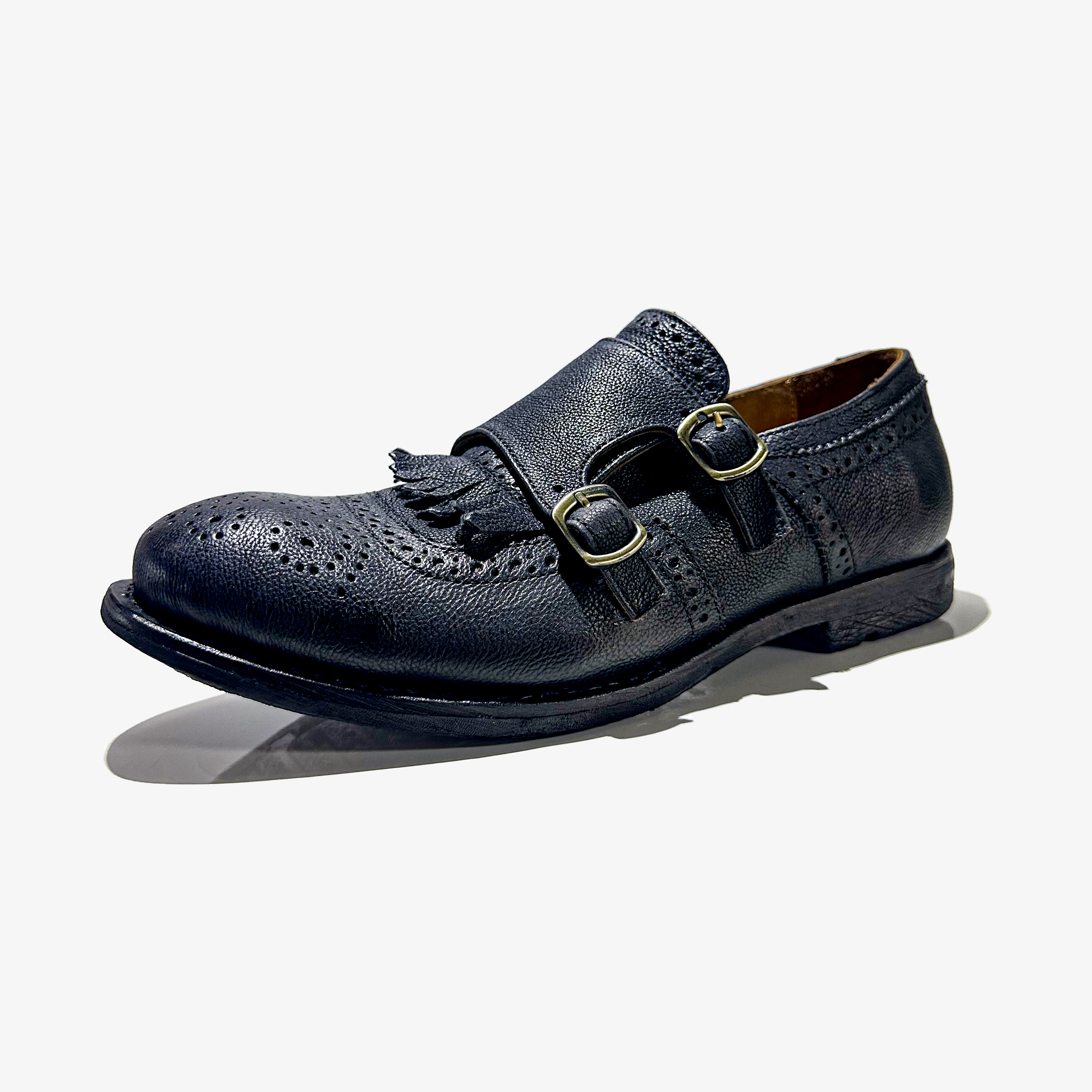 SSX2532104 Washed Leather Shoes